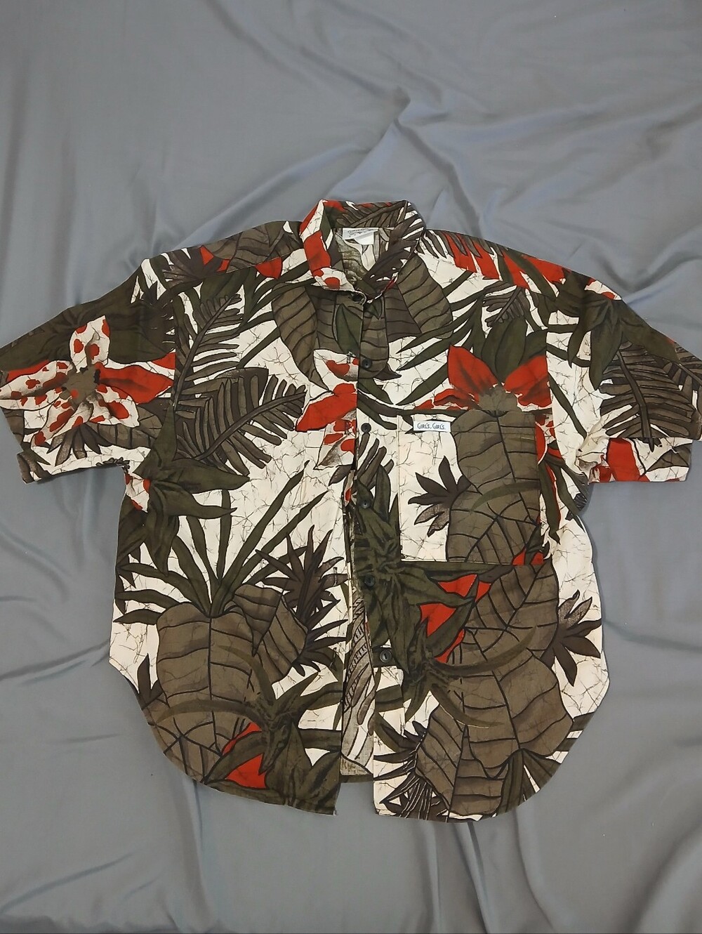 Vintage Leafy Hawaiian Shirt